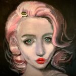 Allison Harvard Instagram - Thank you so much @vanessastockard 💕💕💕 I can't believe I get to be in a painting with #kevinthecat 💕 I love it so much