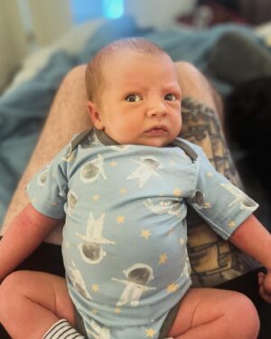 Allison Harvard Instagram - Welcome to the world, Henry Harvard Burke. ❤️ We are so in love with this little guy. Our lives totally transformed on 2/23/24. Everything changes the moment you look into their eyes. The immediate love we have felt is indescribable.  It has been an unreal experience watching him come to life these past couple weeks. @alliharvard did such an amazing job. Everyone is healthy, happy and filled with so much love. We’ve just been home enjoying our little bubble as a new family. We love you, Henry! And we can’t wait to see what this life brings you, our beautiful son. The world is yours.