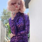 Allison Harvard Instagram - thank you to the very talented @tajalucky for making me the most gorgeous dress!! 💕🌂