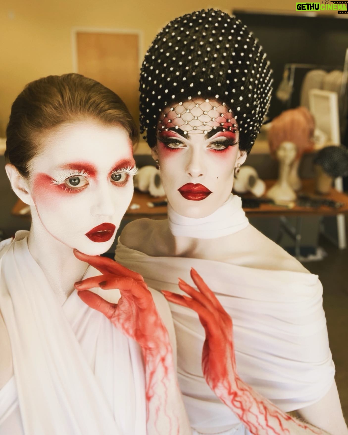 Allison Harvard - 42.3K Likes - BTS w the beautiful @thegigigoode for @franzszony ‘s stunning music video “What You Seek” filmed in early March 💋
| Hair and makeup by @shablamgela @pompberry @danielzrotfl