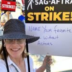 Allison Janney Instagram - Proud to be standing shoulder to shoulder with all my fellow SagAftra and WGA members! #sagaftrastrike #wgastrong