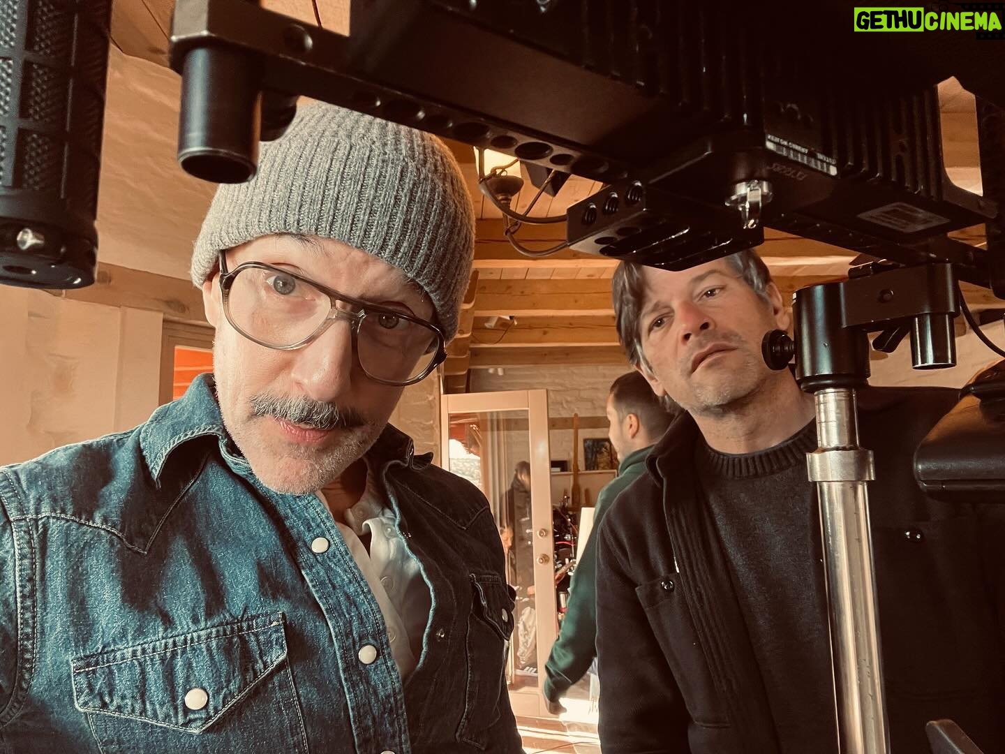 Allison Janney Instagram - Annnnd that’s a wrap on “Miss You, Love You!” I’m still processing this amazing and joyous and stressful and crazy and unpredictable ride that we all took. (This post took a beat to craft as I searched for photos where it didn’t look like stress was eating me alive.) I am so grateful for an incredible cast and crew and team that navigated a fast and full 17 day shoot. Whether it was tackling a “13 page count” day or problem solving on a day when it snowed in a movie where it’s not supposed to snow, I was damn lucky to have had the “family” that I did on this journey. And speaking of “13 page count” day, my cast: The beautiful, hilarious and talented souls of @allisonbjanney & @andrewrannells! From the first table read to Day 1 on set to Day 17 on set, I couldn’t have imagined a better pairing. Then, add to them the talented forces of: @notreallysuzy @oscarnunezla @lisaschurga & @bonniehunt_real! And then, yeah, you pretty much just have to say “action” and they’ll do all the rest! (In addition to heavy notes, of course. Like HEAVY, “my way or the highway” type notes. Like, smart and impeccable and “on point” notes. Like, “wow Jim. Good note.” Those type of notes. You get it. 😉) I will forever be thankful and grateful to @heymadisonwells for making this all possible! As well as the love and support from #KevinWalsh and his team at TheWalshCo. And, of course, the amazing friend who is #NatFaxon. His words. 😉 No. Relax. Those are mine. He’s not really on IG so I’ll read this whole thing to him. And pause before I mention him…. Just to make him wonder if I did. #MissYouLoveYou