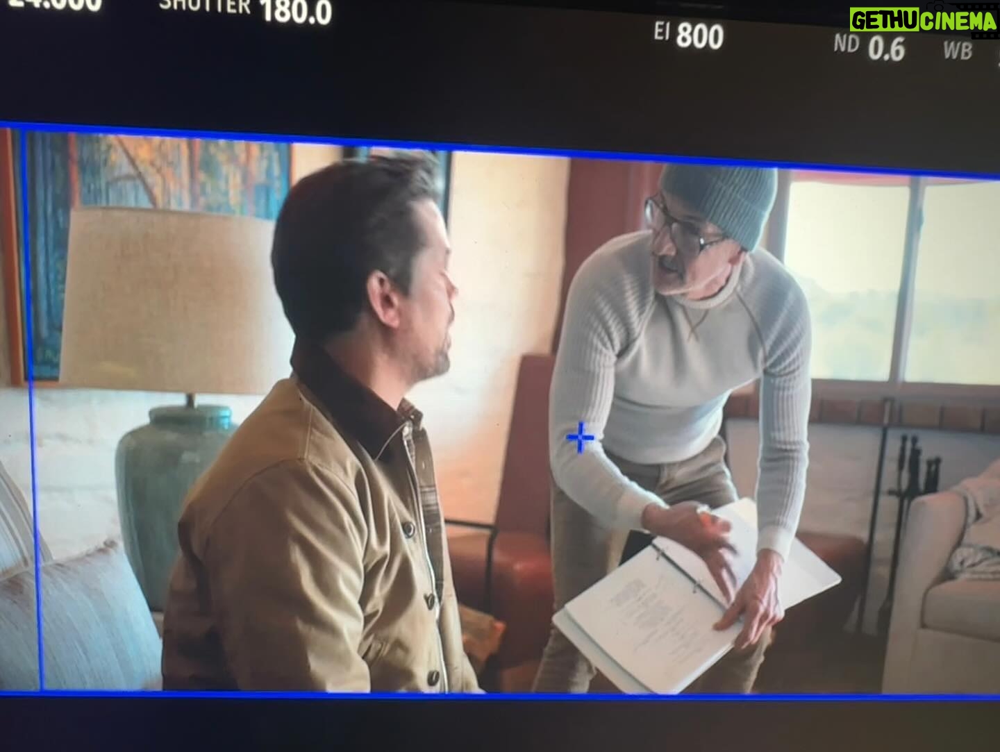 Allison Janney Instagram - Annnnd that’s a wrap on “Miss You, Love You!” I’m still processing this amazing and joyous and stressful and crazy and unpredictable ride that we all took. (This post took a beat to craft as I searched for photos where it didn’t look like stress was eating me alive.) I am so grateful for an incredible cast and crew and team that navigated a fast and full 17 day shoot. Whether it was tackling a “13 page count” day or problem solving on a day when it snowed in a movie where it’s not supposed to snow, I was damn lucky to have had the “family” that I did on this journey. And speaking of “13 page count” day, my cast: The beautiful, hilarious and talented souls of @allisonbjanney & @andrewrannells! From the first table read to Day 1 on set to Day 17 on set, I couldn’t have imagined a better pairing. Then, add to them the talented forces of: @notreallysuzy @oscarnunezla @lisaschurga & @bonniehunt_real! And then, yeah, you pretty much just have to say “action” and they’ll do all the rest! (In addition to heavy notes, of course. Like HEAVY, “my way or the highway” type notes. Like, smart and impeccable and “on point” notes. Like, “wow Jim. Good note.” Those type of notes. You get it. 😉) I will forever be thankful and grateful to @heymadisonwells for making this all possible! As well as the love and support from #KevinWalsh and his team at TheWalshCo. And, of course, the amazing friend who is #NatFaxon. His words. 😉 No. Relax. Those are mine. He’s not really on IG so I’ll read this whole thing to him. And pause before I mention him…. Just to make him wonder if I did. #MissYouLoveYou