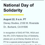 Allison Janney Instagram – Please join the cast and crew of The West Wing tomorrow and support the strikes if you can!
 #sagaftrastrong