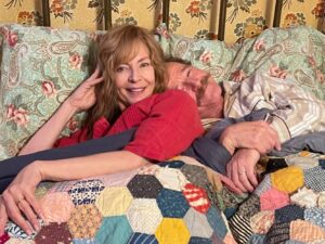 Allison Janney Instagram - I’d say spending the first day of shooting ‘Everything Is Going to Be Great’ in bed with @bryancranston is a win. Here we go!