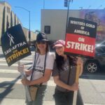 Allison Janney Instagram - Lots of fabulous people out on the picket line today! @thesusanmcmartin and @jazmynsimon to name a few❤️Thanks to all the horn honkers👏🏼!!!