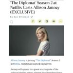 Allison Janney Instagram - I LOVE watching this show so much and I can’t wait to be a part of it! I am especially excited to be reuniting with Debora Cahn, whom I worked with on West Wing. This is truly an honor!