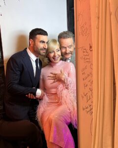 Allison Janney Instagram - Had a blast with @bryancranston and @mrbrettgoldstein on @latelateshow with my favorite @j_corden ❤️ thanks to my glam squad @taraswennen @jillcrosbyhair @debraferullomakeup