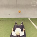 Allison Stokke Instagram - Supine med ball throw 🏀🏀🏀