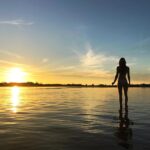 Allison Stokke Instagram – Sunrise paddle to the sandbar 🙌🏼