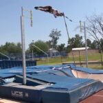 Allison Stokke Instagram – Good day back at the office! 🙌🏼 Felt great to get back out for some off-season jumping after a couple months off the runway!