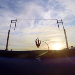 Allison Stokke Instagram - Sunset vaulting @altisworld @gopro #gopro #goprogirl