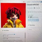 Allj Instagram - My CLONE X 🧬🩸🧘‍♂️🌐 Thnx @takashipom & @rtfktstudios #CloneX #RTFKT #NFT #METAVERSE