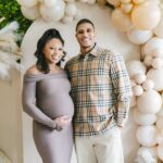 Allyson Felix Instagram - I married a man from Detroit….of course he’s wearing burberry carti’s at the baby shower @blackdetroiters #fortheculture