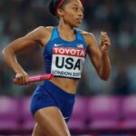 Allyson Felix Instagram - If I could describe it all in one photo. • Swipe to see the journey that brought me here. 👉🏾👉🏾👉🏾 • Here’s what I can tell you about that journey. There have been more tears than celebrations, more doubt than confidence, more prayer than trash talking. What I’ve learned is that you have to keep going. Just don’t quit. When you get knocked down, get back up. Ask for help because you’ll never do it alone. Take small steps toward your passion and you’ll end up in your purpose. • Be brave with your life because you’ll have an impact on people that you never thought was possible. Nothing but love 💙💙