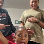 Allyson Felix Instagram - A prayer answered ❤️🙏🏾 Telling Cammy she’s gonna be a big sister👧🏾