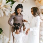 Allyson Felix Instagram - Surrounded by so much love! Can’t wait to meet you little one🤎👶🏾