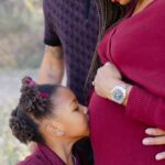 Allyson Felix Instagram - Thanksgiving blessings! Adding a little more love to our family.🤰🏽🍼#PartyofFour #BabyOnBoard