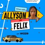 Allyson Felix Instagram - Allyson Felix—the most decorated track and field athlete in U.S. history—is not the world’s best parallel parker. See how she does in our parallel parking challenge and be sure to drive with her voice by activating the experience at the link in bio!