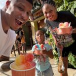 Allyson Felix Instagram - fully obsessed with this little fam of mine🌺🌊☀️ my favorite days are spent with them💗