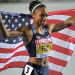 Allyson Felix Instagram - If I could describe it all in one photo. • Swipe to see the journey that brought me here. 👉🏾👉🏾👉🏾 • Here’s what I can tell you about that journey. There have been more tears than celebrations, more doubt than confidence, more prayer than trash talking. What I’ve learned is that you have to keep going. Just don’t quit. When you get knocked down, get back up. Ask for help because you’ll never do it alone. Take small steps toward your passion and you’ll end up in your purpose. • Be brave with your life because you’ll have an impact on people that you never thought was possible. Nothing but love 💙💙