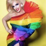 Alyssa Edwards Instagram - Your True Colors Are Beautiful Like A Rainbow 🖤 🤎 🏳️‍🌈🏳️‍⚧️ Happy PRIDE Month Y’all 🌈 📸 @justtobyme 👗 @bryanhearns 💁🏼‍♀️ @in2gr8ion #DancingQueen #Drag #Queen #PRIDE
