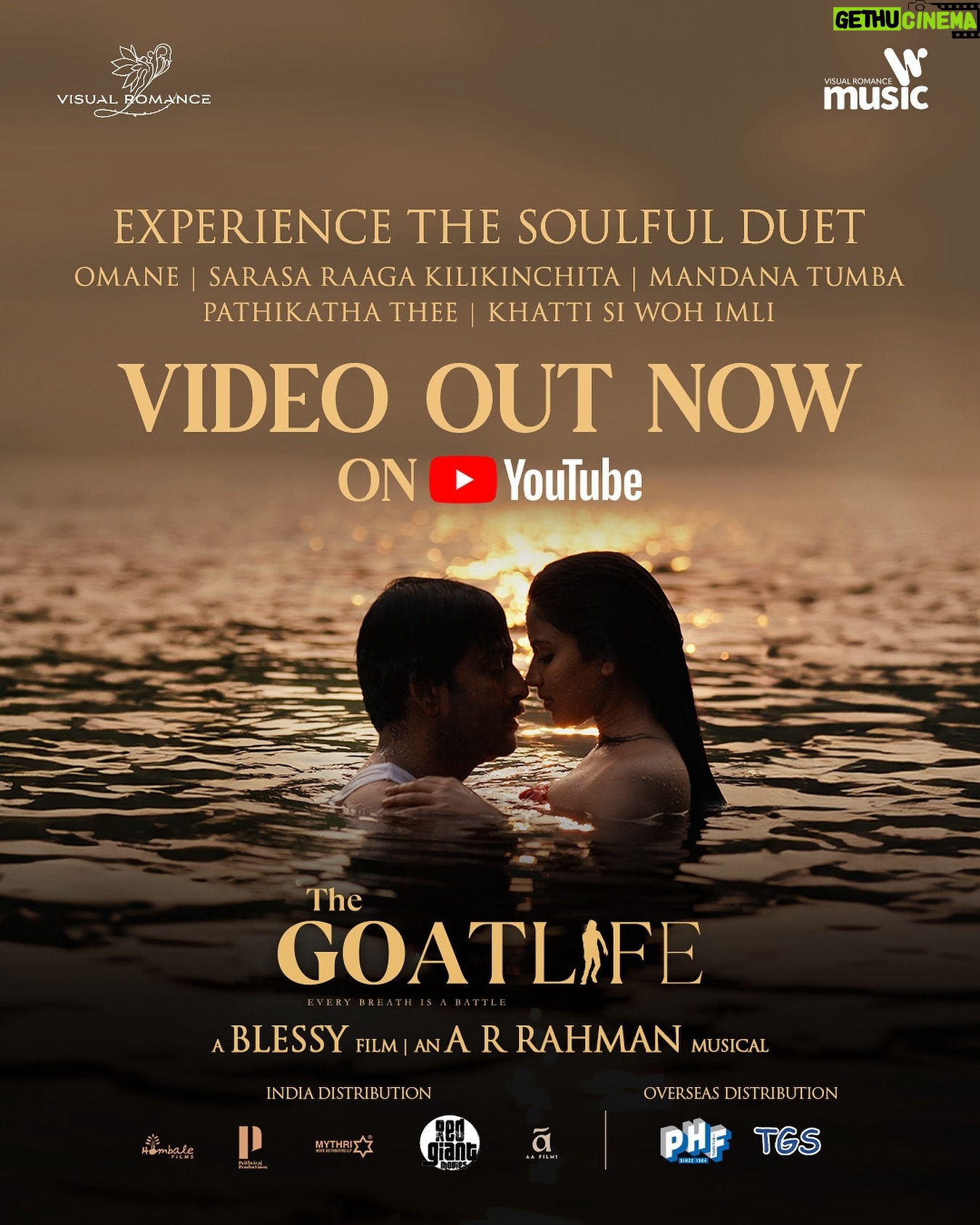 Amala Paul Instagram - Feel the pulse of passion in this soulful track – a symphony of emotions waiting to be discovered. Song Out now on YouTube. #Omane | #SarasaRaagaKilikinchita | #MandanaTumba | #PathikathaThee #Aadujeevitham #TheGoatLifeInCinema @arrahman @resulpookutty @benny.benyamin @talib_m_albalushi @rikaby1 @kr_gokul @Stephy_Zaviour @robinjorje @susil.thomas @ranjithambady @vishal_fx84 @finngeorgevarghese @editor_sujirbabu @ajithbabu7 @prince_raphel @prasanthmadhav.artdirector @sunil_ks1 @sreekar.prasadl @im_a_s_h_ @aafilms.official @mythriofficial @redgiantmovies @hombalefilms @prithvirajproductions @rakshitasuresh @armaanmalik #PavanKB @kavingarsnekan @rakendumouli @magicframes2011 @iamlistinstephen