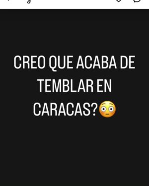 Amanda Gutiérrez Instagram - Yo lo sentí clarito, y Funvisis ya lo reportó...