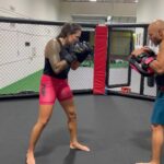 Amanda Nunes Instagram - sharpening with coach @renatorasta Afiando 🔪 @lionessstudio2022