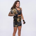 Amanda Nunes Instagram - My last photo shoot with the official belts. Tonight after 7 years, one of them is going to have a new owner. Thank you very much everyone.🦁 Último photo shoot com meus cinturões, depois de 7 anos de reinado, hj um deles terá uma nova dona. #andstill #forever obrigada a todos.