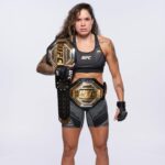 Amanda Nunes Instagram - My last photo shoot with the official belts. Tonight after 7 years, one of them is going to have a new owner. Thank you very much everyone.🦁 Último photo shoot com meus cinturões, depois de 7 anos de reinado, hj um deles terá uma nova dona. #andstill #forever obrigada a todos.