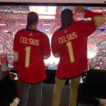Amanda Nunes Instagram - Enjoying the playoffs with @celsiusofficial game massa. #panthers #celsius #lioness