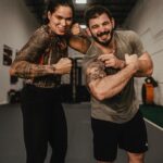 Amanda Nunes Instagram - It was awesome to meet the GOAT in person. @mathewfras Nosso encontro foi sinistro valeu Mat. #lioness🦁studio #crossfit