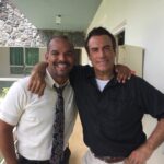 Amaury Nolasco Instagram - What an amazing feeling when you get to work with one of your idols. Dreams do come true. Grease and Saturday Night Fever were defining moments in my life. Who would've told me when I was 8 years old that I would get to work with this gentleman? Thanks John Travolta 🙏🏽🕺🏽 #keepondreaming #itsstillhappening #whereinthewolrdisamaury #greaselightning