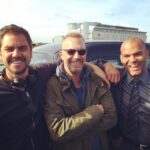 Amaury Nolasco Instagram - An American, an Israeli and a Puertorrican walk into a bar..... LOL.😄😂😄. Good times at work between takes with my director @arielvromen and another one of the greats, #KevinCostner. #shooting #criminal 🎥 #blessed #love #myjob #london #builditandtheywillcome #classic