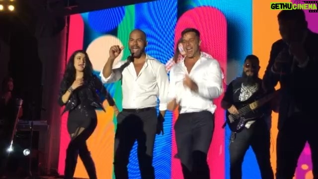 Amaury Nolasco Instagram - Got my Menudo audition with my boy @ricky_martin ! Hope I get the part ! Watch the cameo by my sister @evalongoria had at the end ! #dreamscometrue #VivanLosNovios #toomuchfun #boricuasonstage 🇵🇷🇵🇷🇵🇷