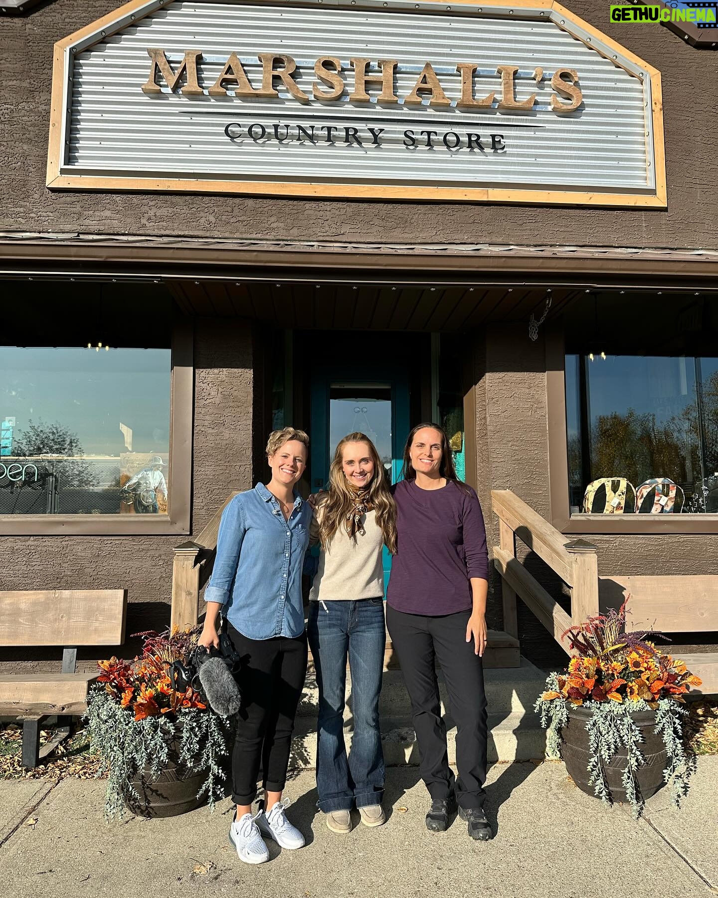 Amber Marshall Instagram - Marshall’s Country Store ended up being a great filming location for an on-camera chat with Amber Marshall for @rescuedheartsfilm - a new documentary (coming soon) about the miracles, mystery, and science of healing with horses. And there was no way we were walking out of there without some of our own Marshall’s merch! 🧢👕🩵 If you are not familiar, @amber_marshall_farm is the lead actor on the hit TV series @official_heartlandoncbc and she lives authentic to her character as she is deeply connected to her horses and other farm animals. @marshallscountrystore is Amber’s dream store come to reality and every item is something she has personally selected either because it is part of her everyday life or the artisan stands for something she believes in. Check out the fabulous items in her store at MarshallsCountryStore.com. And if you’re excited to see Rescued Hearts film when it comes out later this year, make sure you follow us on FB and/or IG @rescuedheartsfilm and subscribe to RescuedHeartsFilm.com! P.S. How adorable is Amber’s dog Autumn?! 🐶 #marshallscountrystore #heartland #ambermarshall #rescuedhearts #documentary #horselovers #ambersdogautumn