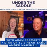 Amber Marshall Instagram - Thanks @AdamCromarty for a fun interview! Check out Under The Saddle Podcast on YouTube and all major Podcast platforms to listen. 😄 #UnderTheSaddlePodcast