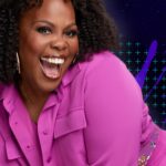 Amber Riley Instagram - I can’t believe they made me do this in front of BOYZ II MEN 😂 I had so much fun singing and acting a fool on #ThatsMyJam on @BBCiPlayer! I had THEE BEST PARTNER @donnyosmond! Be sure and watch! We had a tiiiiime! The jacket and trousers are from @daniebb3’s collection! The top is @savagexfenty! Black women had me lookin flyy 🫶🏾🥰