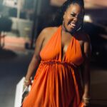 Amber Riley Instagram – Yea. THIS happy 😊 if you were in my GRWM Live, this is the finish product 🫶🏾 I may do another one tonight with my Subscribers Only hehehe 🤭 
📷: @scoobzdoo 
Shoutout to @taisho_shermanoaks and to Figs for making our dinner so special! Thank you 🙏🏾