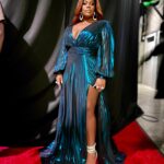 Amber Riley Instagram - Shoutout to every creative that gets us down that carpet. Unsung heroes of the industry and worth every penny. 👗: @icontips 💇🏾‍♀️: @stylesbydavonte 💄: @marquiswardbeauty Dress is @jovanifashions