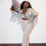 Amber Riley Instagram - *RENAISSANCE* Had to pull up and come through for the QUEEN on her birthday! My 5th time seeing @beyonce LIVE and every single time I leave in awe and I always leave inspired. Special shout-out to @neoncowboys for helping me standout with my light up jacket!!! Nobody had on anything like it 😜💁🏾‍♀️ PERIODT!!! Thank you for the pics bestie @alfredoflores 📸📸📸 Makeup: @missdrini Hair: Me