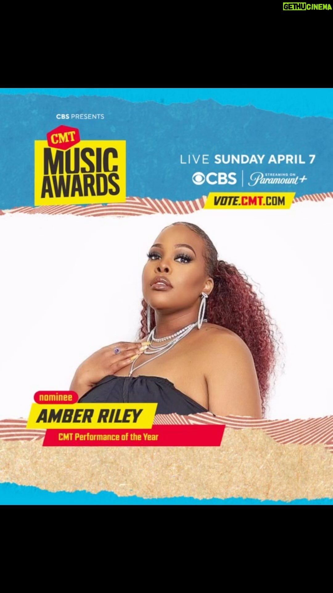 Amber Riley Instagram - This was not in my bingo card this year but… I’m nominated for a CMT Award for my performance on Shatteref Glass! What a surprise, an honor, and a blessing! Details on how to vote for me are in my bio and story! Wow, God is amazing 🥹 ps. You can vote up to 20x 😊