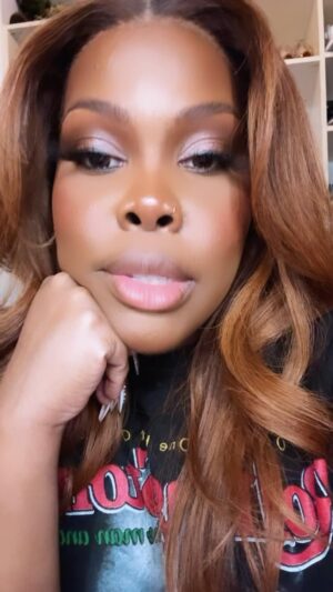Amber Riley Instagram - The gag is, this is the biggest I’ve been in months!But thank you tho 🤷🏾‍♀️🤣 (also, women have it hard enough in this business not meeting beauty standards, especially black women, if that’s what makes them feel beautiful and get through life feeling confident, stop shaming them for it 🤷🏾‍♀️) anyway! Love yall!!!