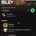 Amber Riley Instagram – Over a million views on SPOTIFY! “Waiting” with me and @omarion! It’s a first as a feature for me yall! Keep listening 🙌🏾