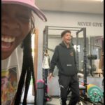 Amber Riley Instagram – He popped up at my house, so I made him sit and listen to me sing 😂😂😂 @rawswagger 

Ps.  @imericacampbell and @iamtinacampbell are GOATED 👑  that goes without being said