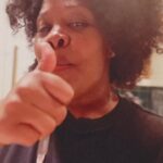 Amber Riley Instagram – Cooking in my boyfriend’s tshirt again 🥰 Smothered chicken in gravy w/ mushroom over rice 🫶🏾 cooking is so therapeutic for me and I really wanted comfort food. I’ll be out of the country for work for a month, so this week I’ll be cooking all the foods I’ll miss 😂 
It was my first time making gravy from scratch! Let me know if you all want this recipe for the Mushroom and Gravy 🥰🙌🏾
(If you talk about my hair you’re antiblack 🤣😂)