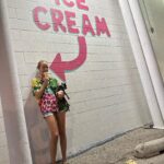 Amber Valletta Instagram - You can take the girl from Oklahoma but you can’t take Oklahoma from the girl. Summer time in T-town. Also celebrating my grandma’s 93rd bday🩷🌻🤍🍦🧡🌸
