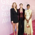 Amber Valletta Instagram - A surprise moment during the Green Carpet Fashion Awards; @AmberValletta challenging guests to eat their jeans! Pasta was served with tomatoes 🍅 grown using @candianidenim COREVA denim - the same material was used to create her bespoke dress designed by @triarchy. @triarchy: "We are very proud to create a bespoke look for Amber using our plastic-free stretch denim. As this is a "green" carpet, we wanted to design something unexpected using denim. Our first thought was a dress, but we have always been inspired by a woman in a classic tuxedo. The result was an amalgamation of the two." The short tuxedo jacket features a traditional double lapel collar, button front, and slim sleeves. The back features a feminine low scoop to give a formal element to the design, which was executed using plastic-free stretch denim in sustainable onyx black. #GreenCarpetFashionAwards #CanYouEatYourJeans? #CorevaDenim #Triarchy #Candiani #ambervalletta