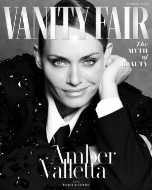 Amber Valletta Instagram - Smirky 💋Thank you my ❤️❤️s @luigiandiango 
@2bmanagement @vanityfairitalia 
Styling @michael_philouze 
Glam makeup by @georgisandev 
Hair by @teddycharles35